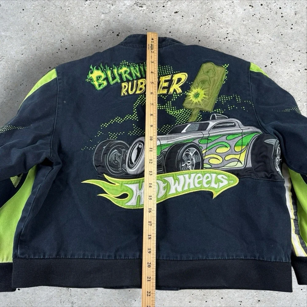 Vintage Jeff Hamilton Kids Hot Wheels Racing Jacket Youth XXL (13-14)‎ Nascar